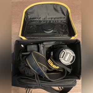 Nikon D3000 Body, 2 Lenses, Charger, & Case